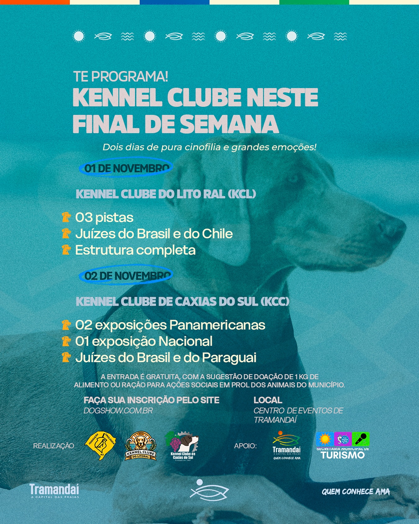 FINAL DE SEMANA COM MUITA ENERGIA E AMOR PELOS ANIMAIS EM TRAMANDAÍ!