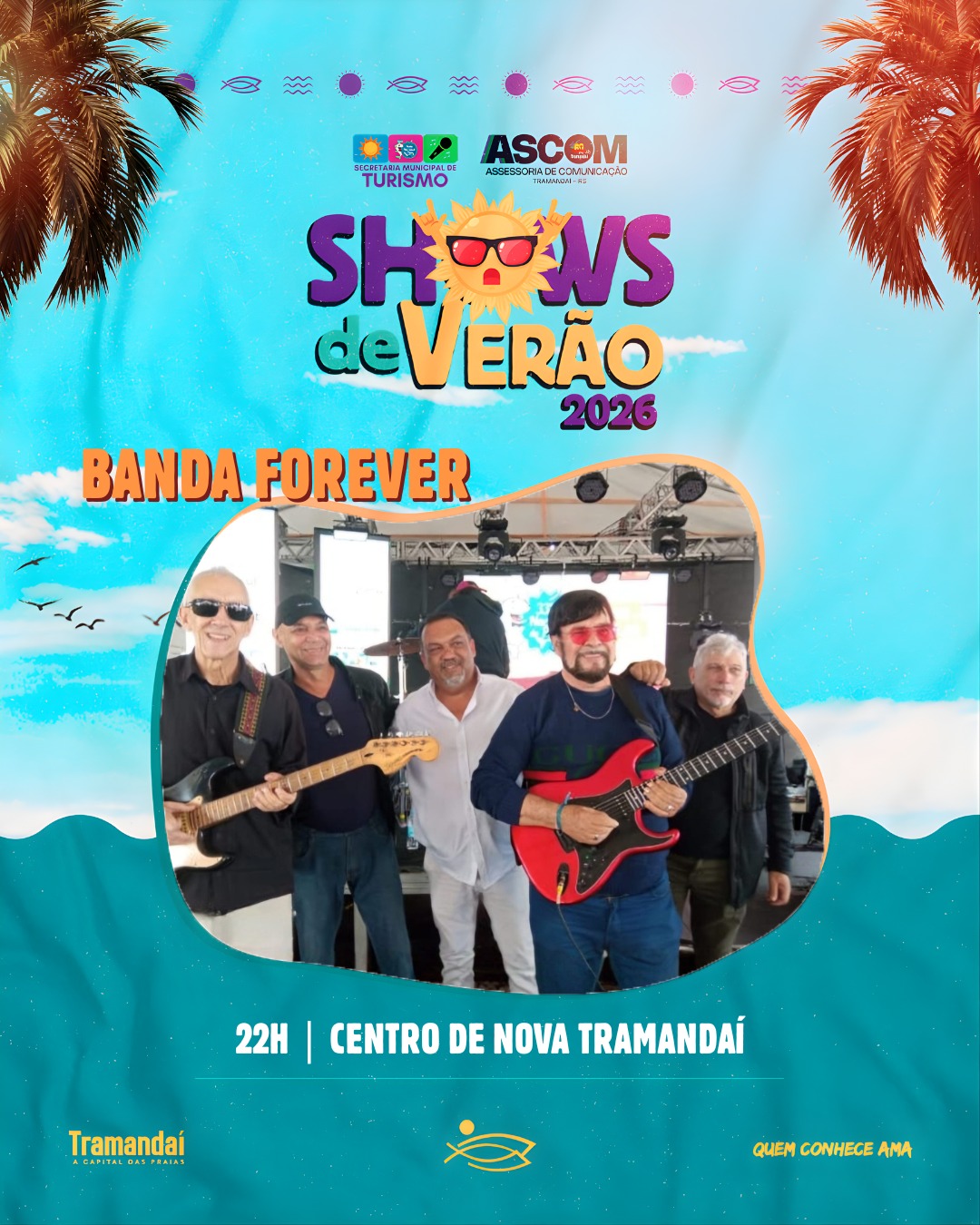 SHOWS DE VERÃO MOVIMENTAM TRAMANDAÍ NESTE SÁBADO (31/01)