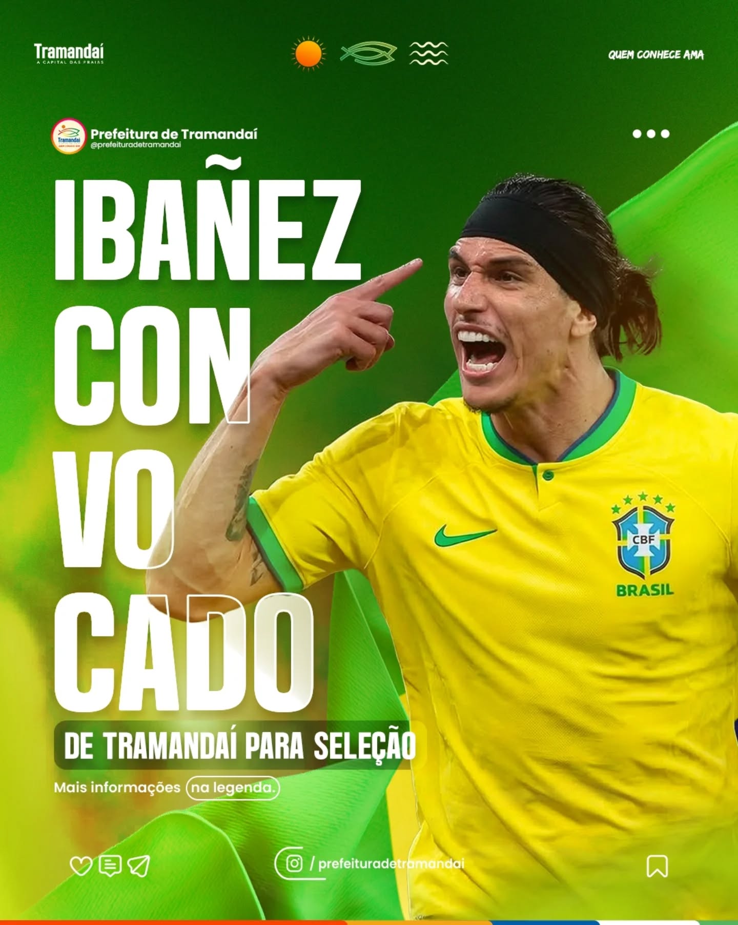 Tramandaí celebra mais uma conquista de um atleta que tem história com a nossa cidade. O zagueiro Roger Ibañez, atualmente jogador do Al-Ahli, foi convocado pelo técnico Carlo Ancelotti para defender a Seleção Brasileira nos amistosos contra França e Croácia.