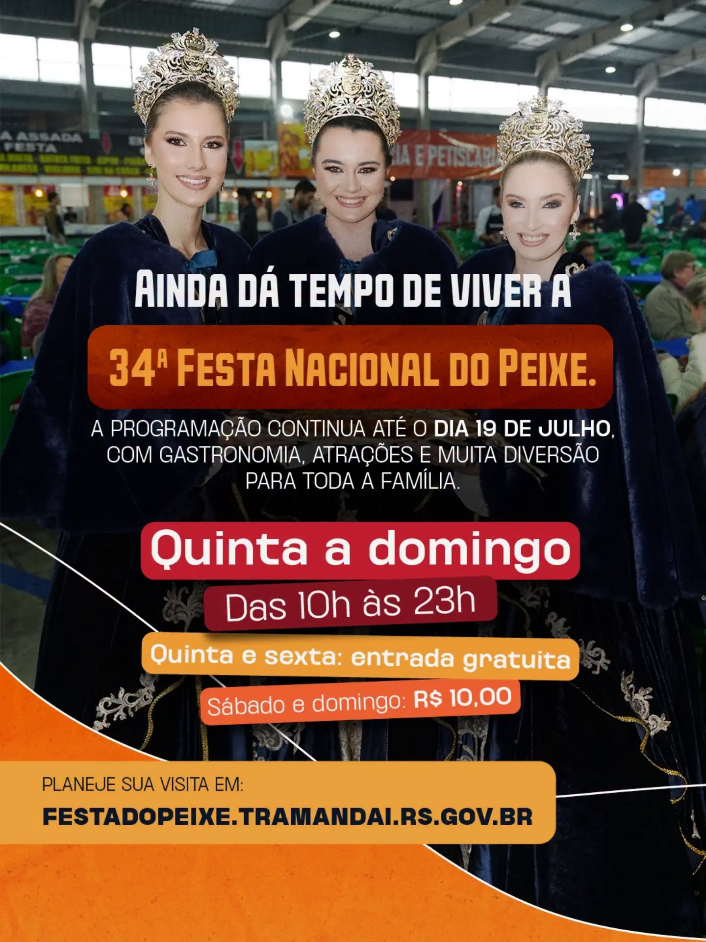 A 34ª Festa Nacional do Peixe espera por você com o melhor da gastronomia, cultura e diversão!