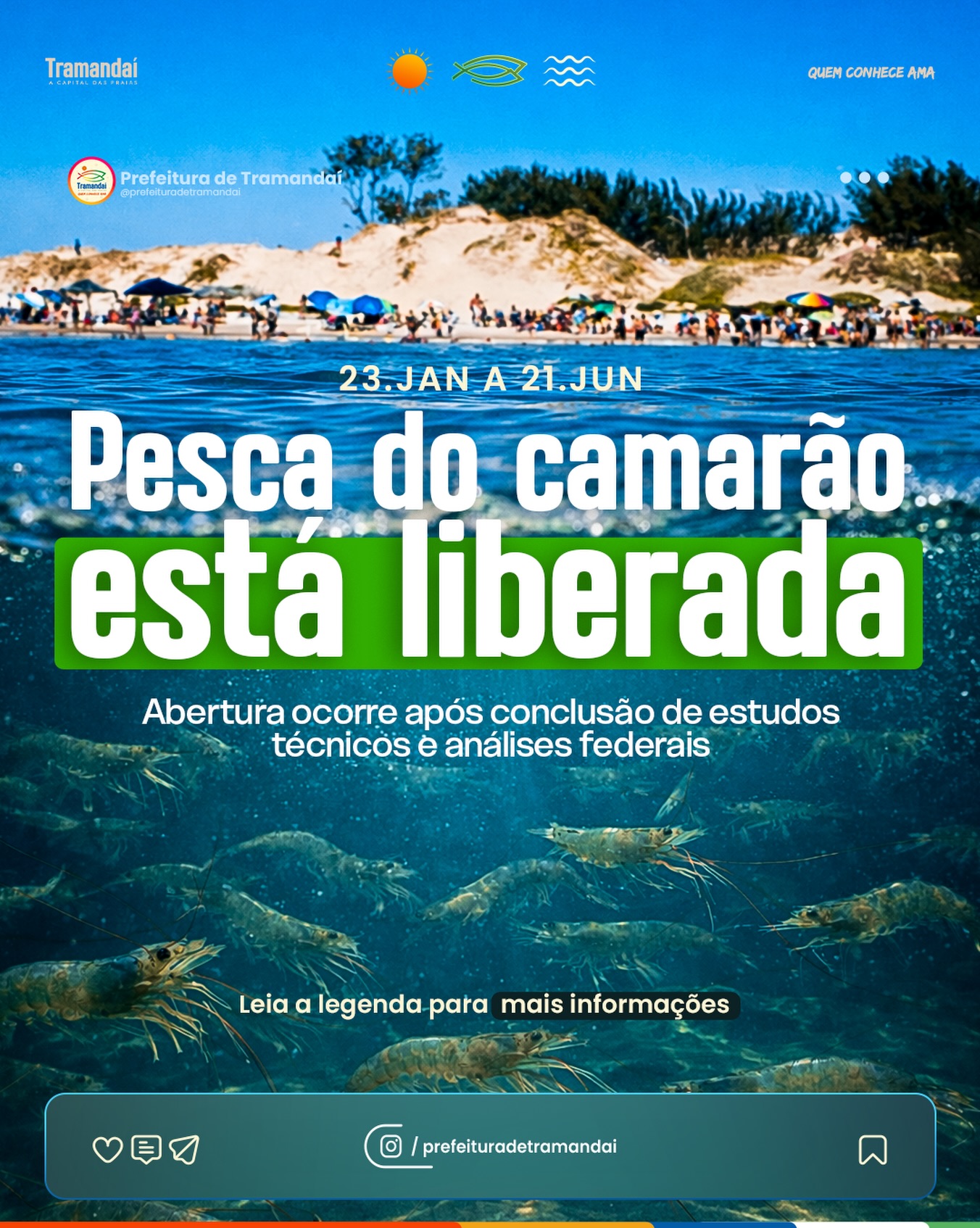 ÓTIMA NOTÍCIA PARA OS NOSSOS PESCADORES!