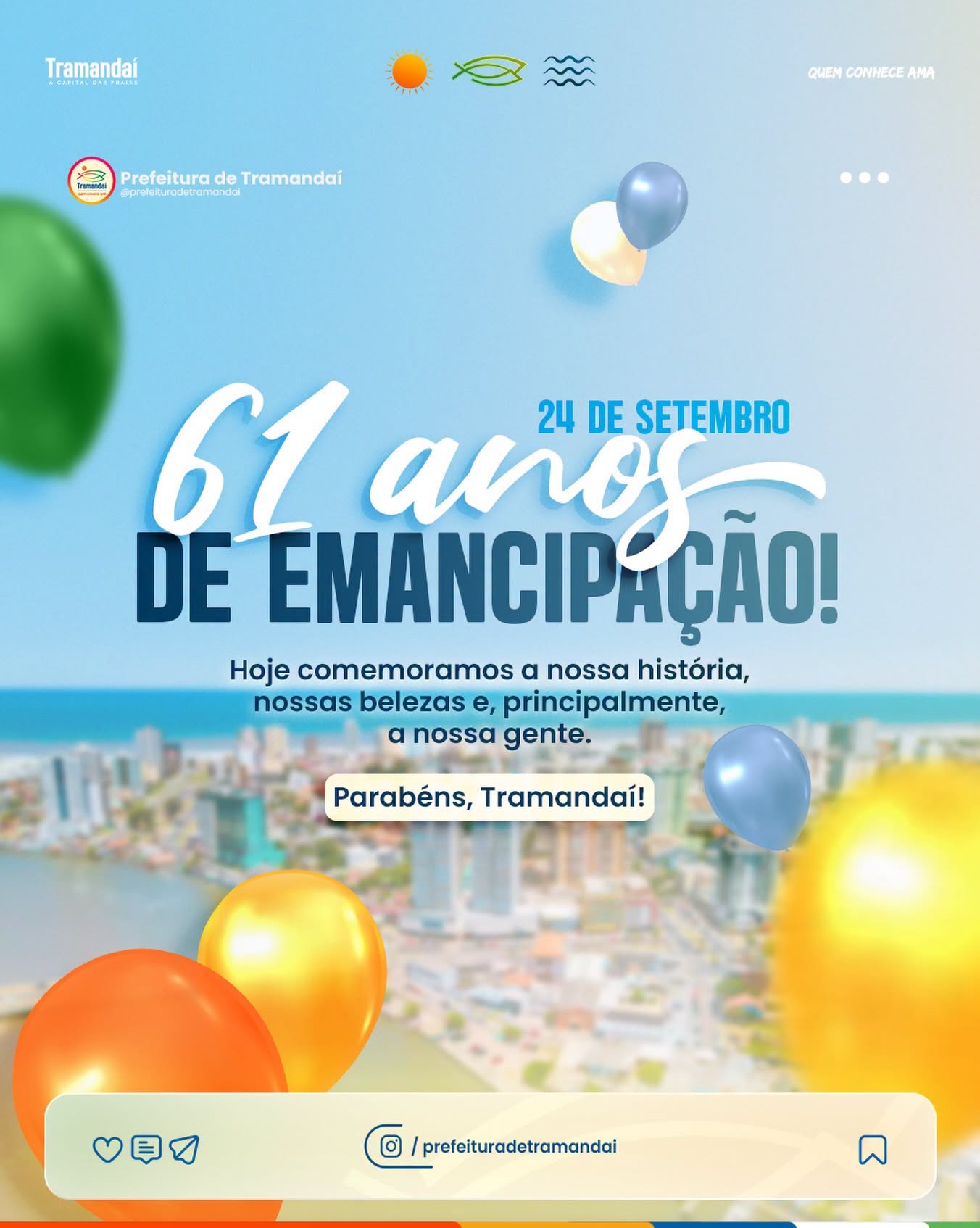 TRAMANDAÍ, 61 ANOS DE UMA HISTÓRIA QUE É DE TODOS NÓS! 