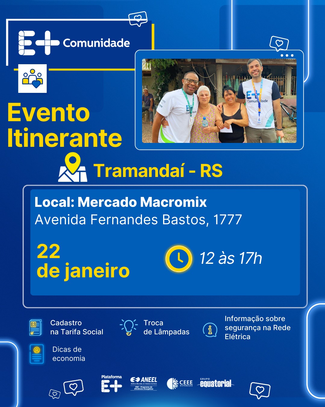 AÇÃO DA CEEE EQUATORIAL CHEGA A TRAMANDAÍ
