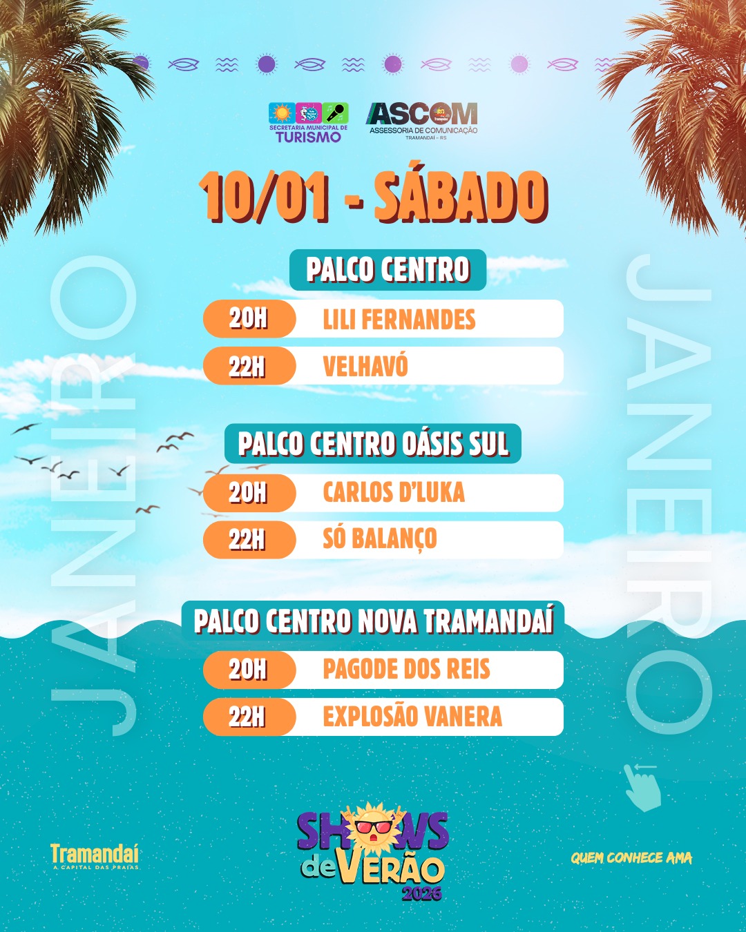 TRAMANDAÍ VIBRA AO SOM DOS SHOWS DE VERÃO! 