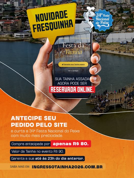 Novidade na 34ª Festa Nacional do Peixe!