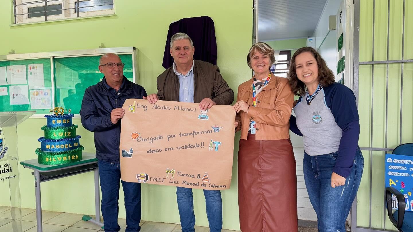 ENTREGA DA OBRA DE EXPANSÃO E REVITALIZAÇÃO DA EMEF LUIZ MANOEL DA SILVEIRA!