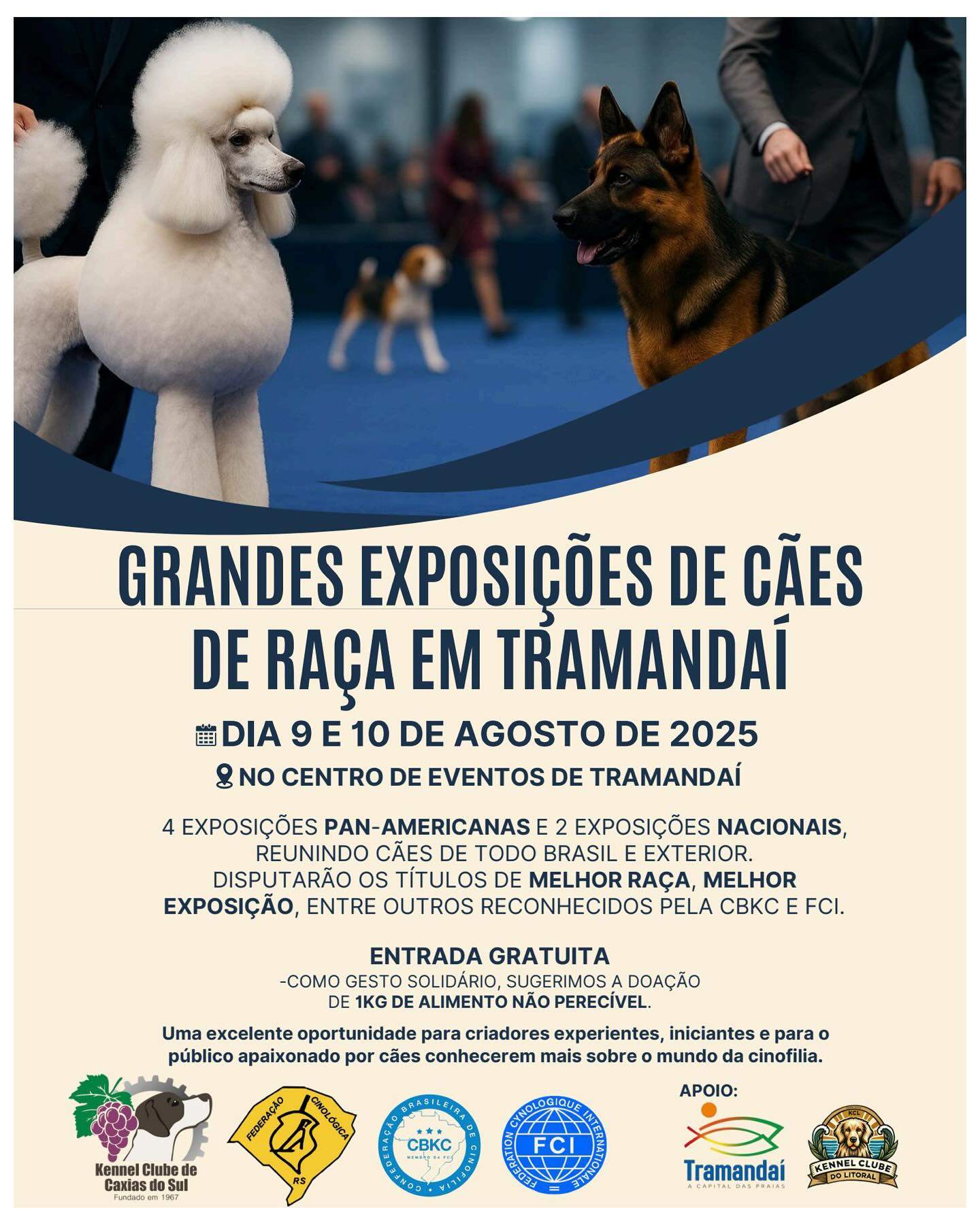 TRAMANDAÍ VAI RECEBER UM VERDADEIRO ESPETÁCULO CANINO!