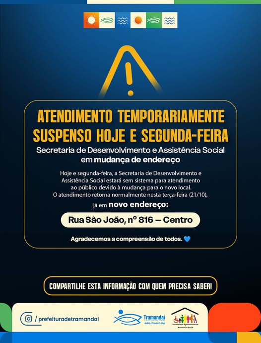 ATENÇÃO, COMUNIDADE!