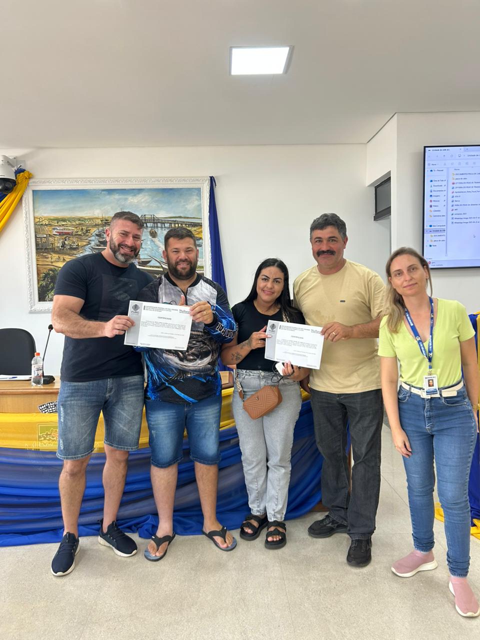 Tramandaí realizou nesta Quinta-feira dia 19 de março a reunião de planejamento com os expositores da 24ª Feira do Peixe, além da entrega dos certificados de boas práticas, reforçando a organização do evento e a valorização do setor pesqueiro local.