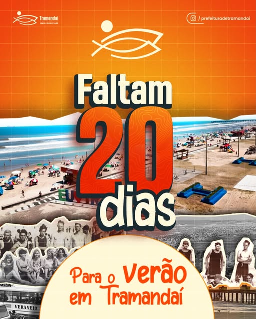FALTAM APENAS 20 DIAS PARA O VERÃO EM TRAMANDAÍ!