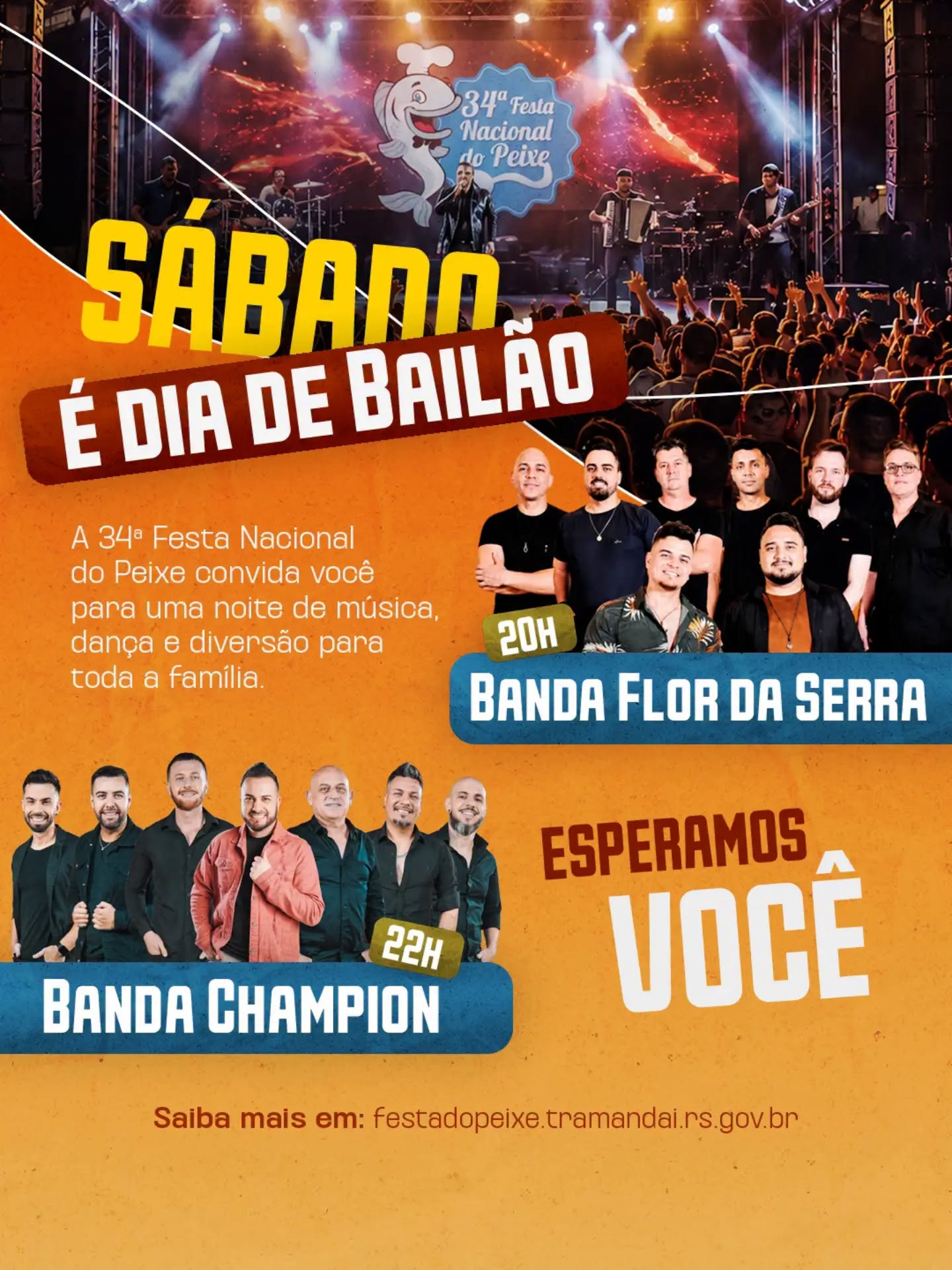 Se você gosta de boa música e de um baile daqueles que animam a noite inteira, já tem destino certo neste sábado!