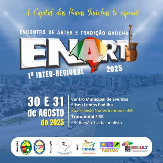 O ENART 2025 COMEÇA NESTE FINAL DE SEMANA EM TRAMANDAÍ!