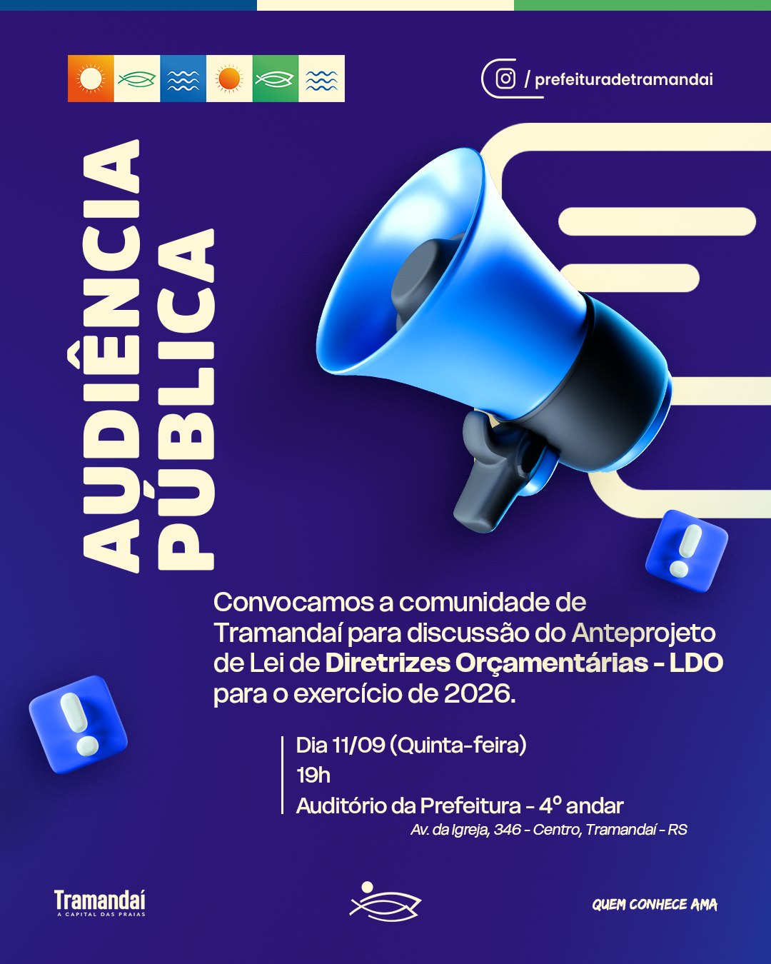 PREFEITURA DE TRAMANDAÍ REALIZA AUDIÊNCIA PÚBLICA SOBRE A LDO 2026
