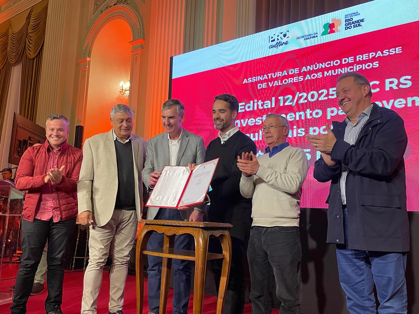 ATO DE ANÚNCIO E LIBERAÇÃO DE RECURSOS AOS MUNICÍPIOS ATRAVÉS DO FUNDO DE APOIO À CULTURA