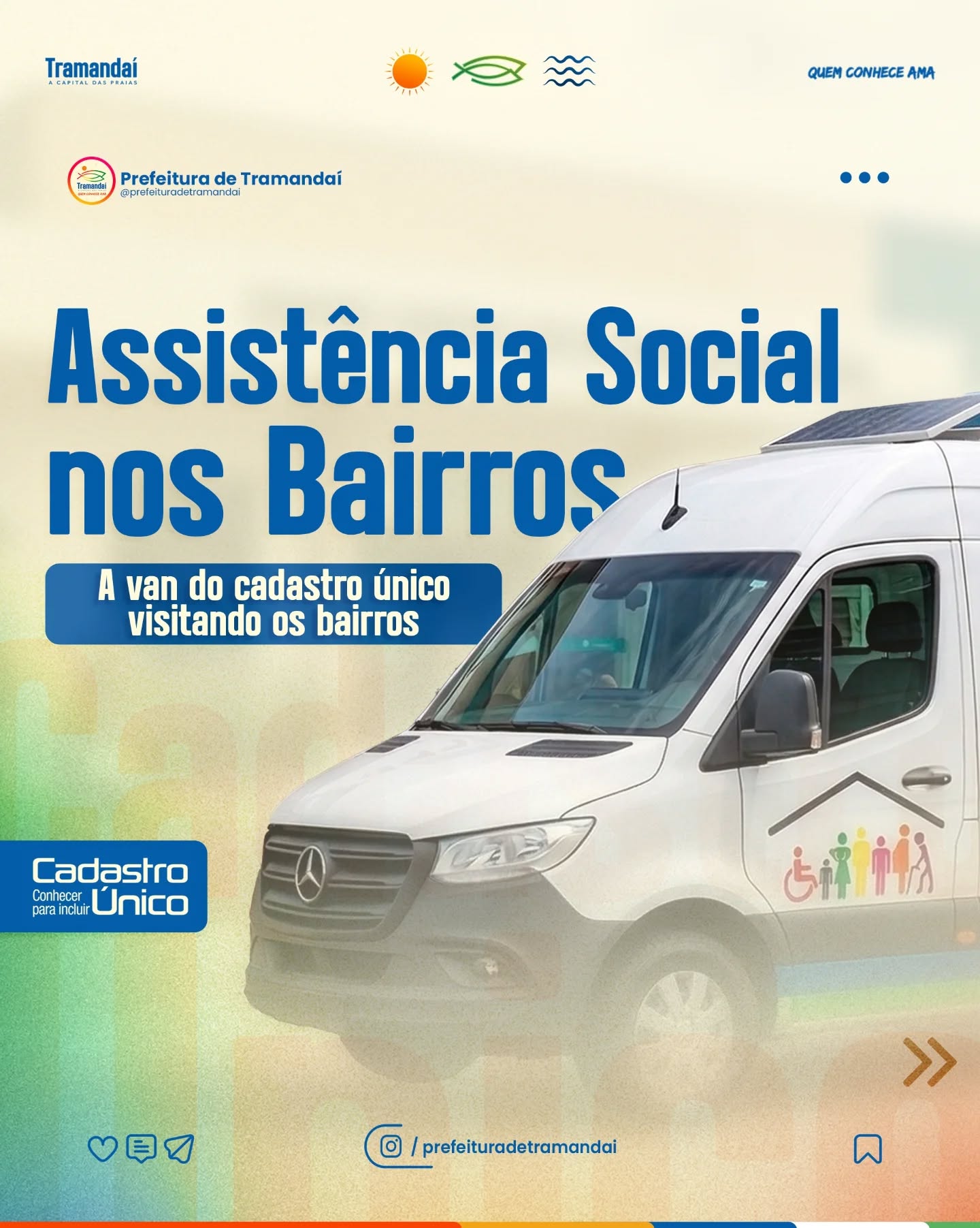 A Prefeitura de Tramandaí, através da Secretaria de Desenvolvimento e Assistência Social, está levando a van do Cadastro Único até os bairros, facilitando o acesso da população aos serviços e garantindo mais praticidade no atendimento.