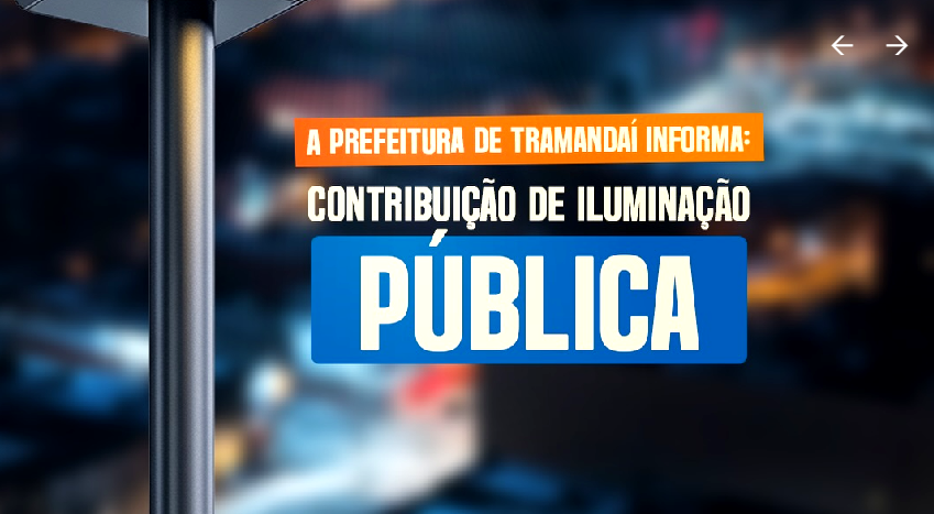 A PREFEITURA INFORMA: CONTRIBUIÇÃO DE ILUMINAÇÃO PÚBLICA