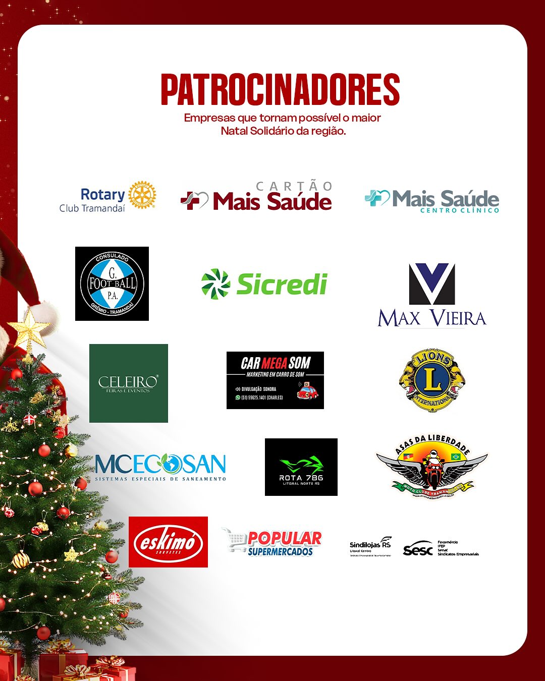 VEM AÍ O NATAL SOLIDÁRIO DE TRAMANDAÍ!
