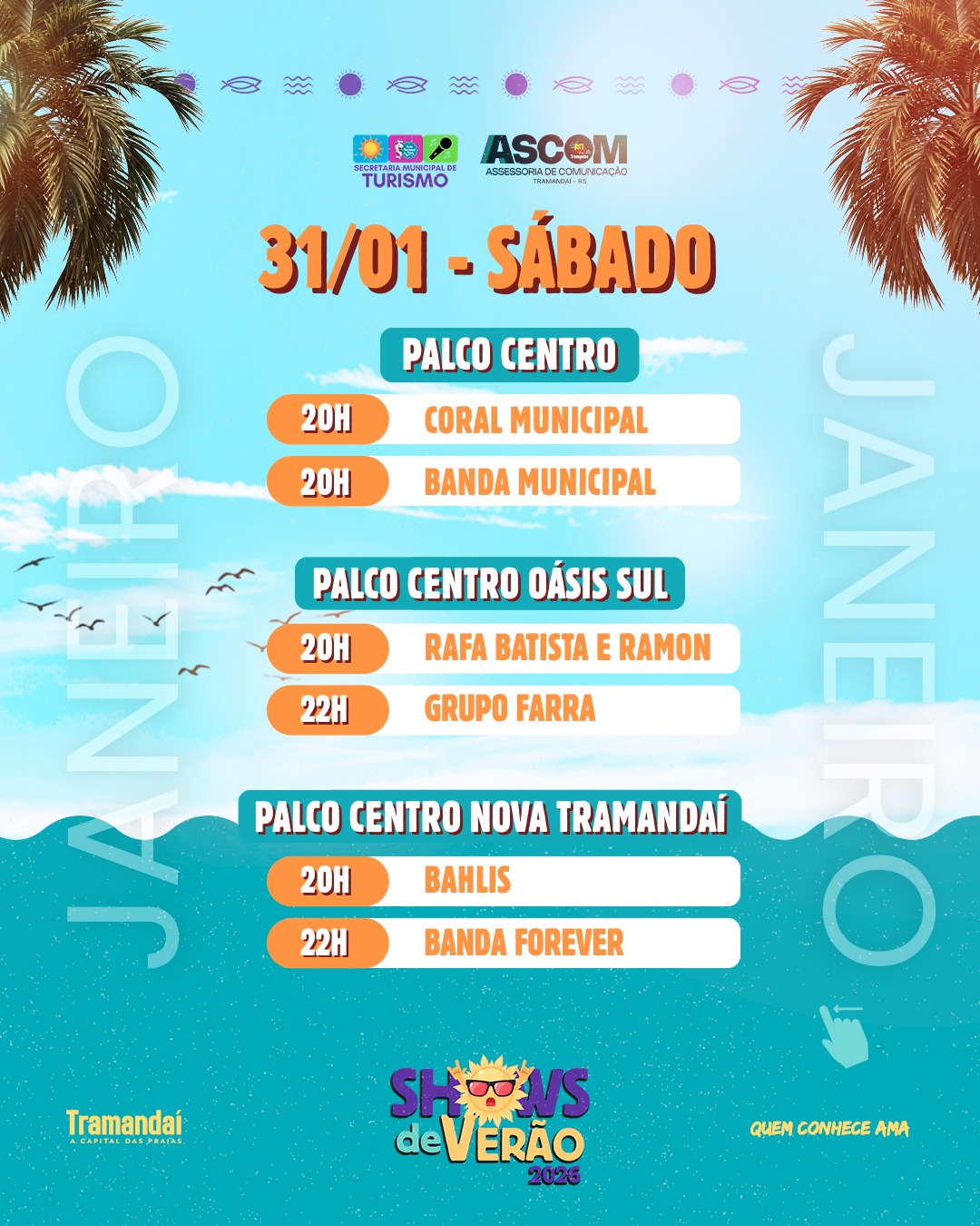 TRAMANDAÍ VIBRA AO SOM DOS SHOWS DE VERÃO! 