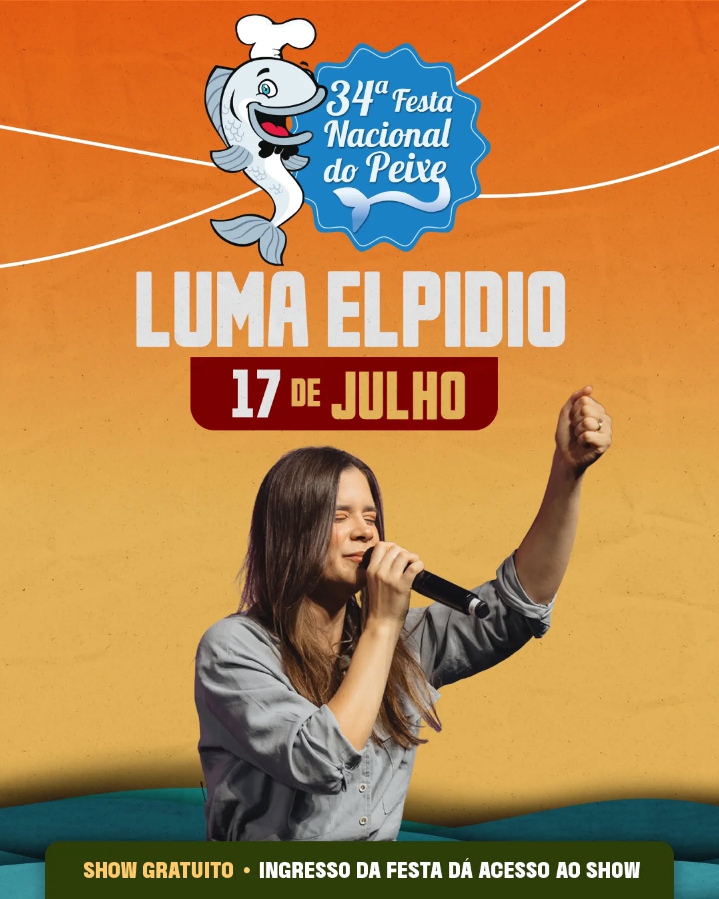 No dia 17 de julho, às 20h, o palco da maior festa gastronômica do Rio Grande do Sul recebe a cantora gospel Luma Elpidio, em um show especial de fé, emoção e música para toda a família.