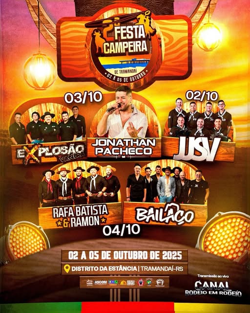 VEM AÍ A 2ª FESTA CAMPEIRA DE TRAMANDAÍ!