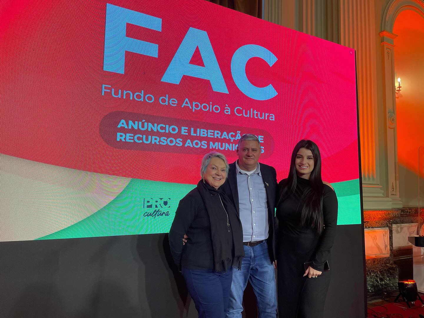 ATO DE ANÚNCIO E LIBERAÇÃO DE RECURSOS AOS MUNICÍPIOS ATRAVÉS DO FUNDO DE APOIO À CULTURA