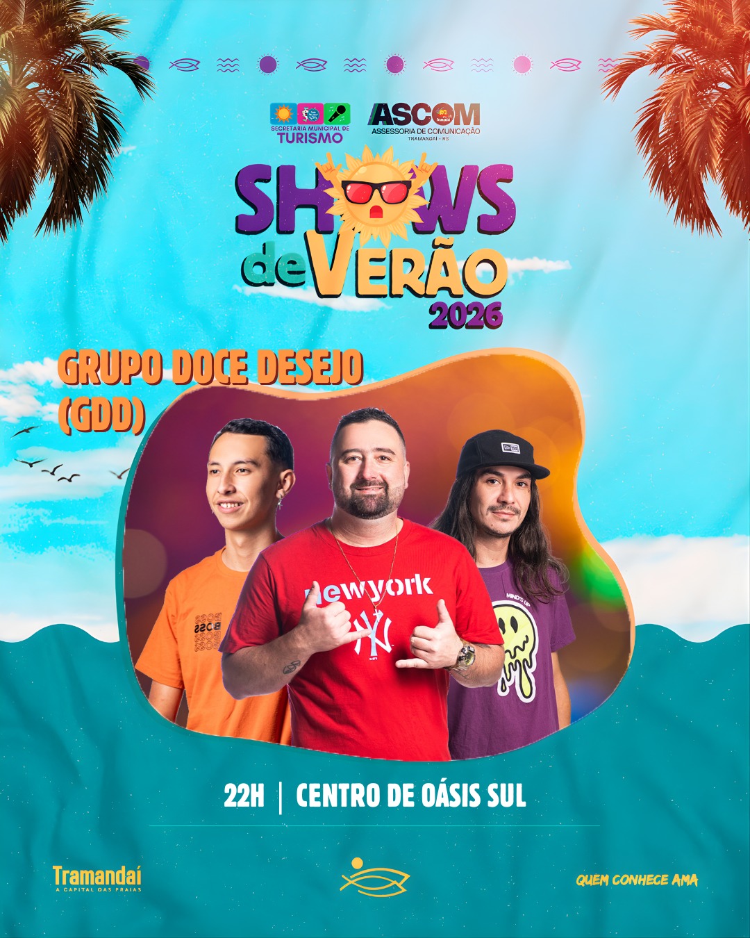MAIS UM SÁBADO DE SHOWS DE VERÃO EM TRAMANDAÍ