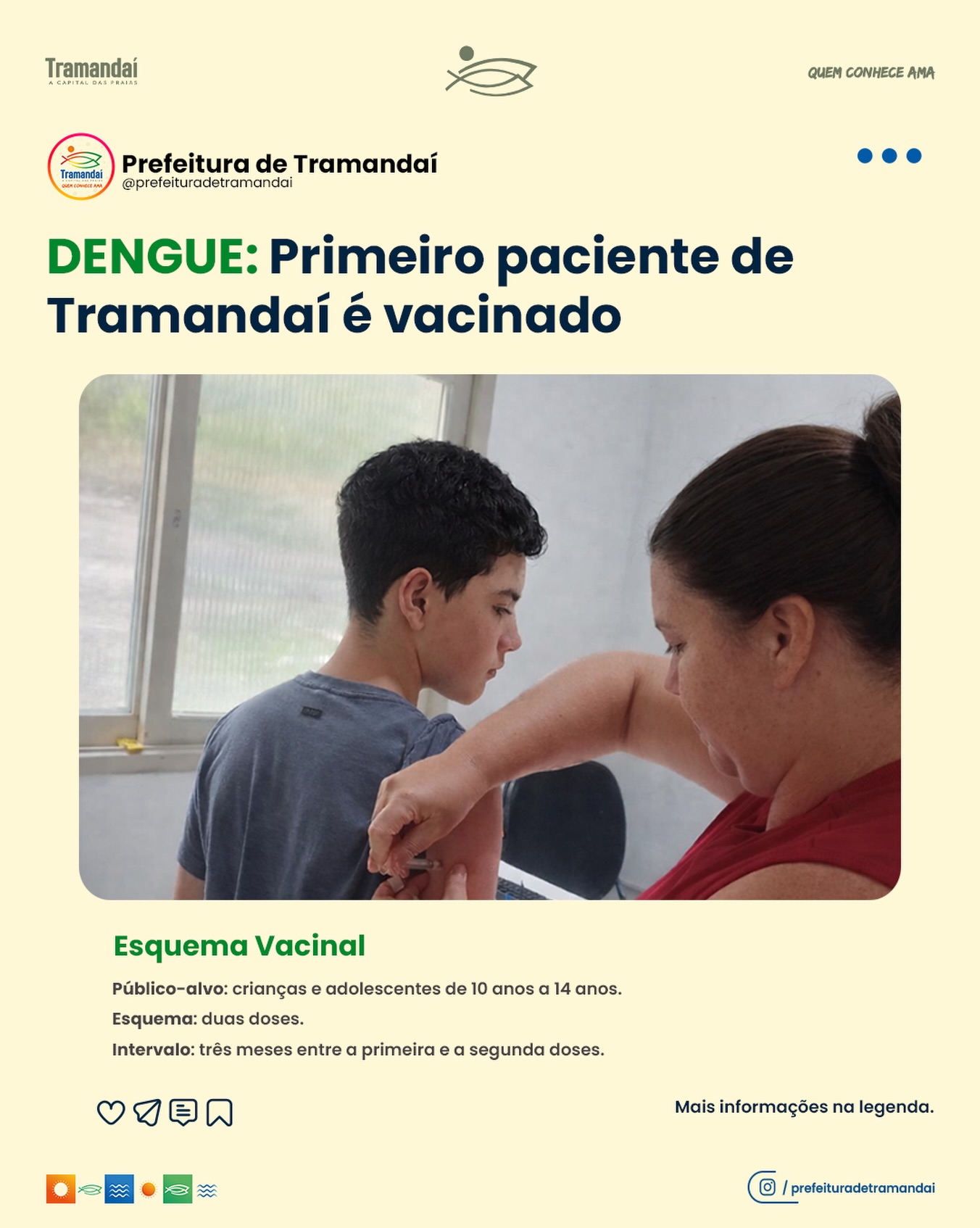 DENGUE: TRAMANDAÍ INICIA VACINAÇÃO