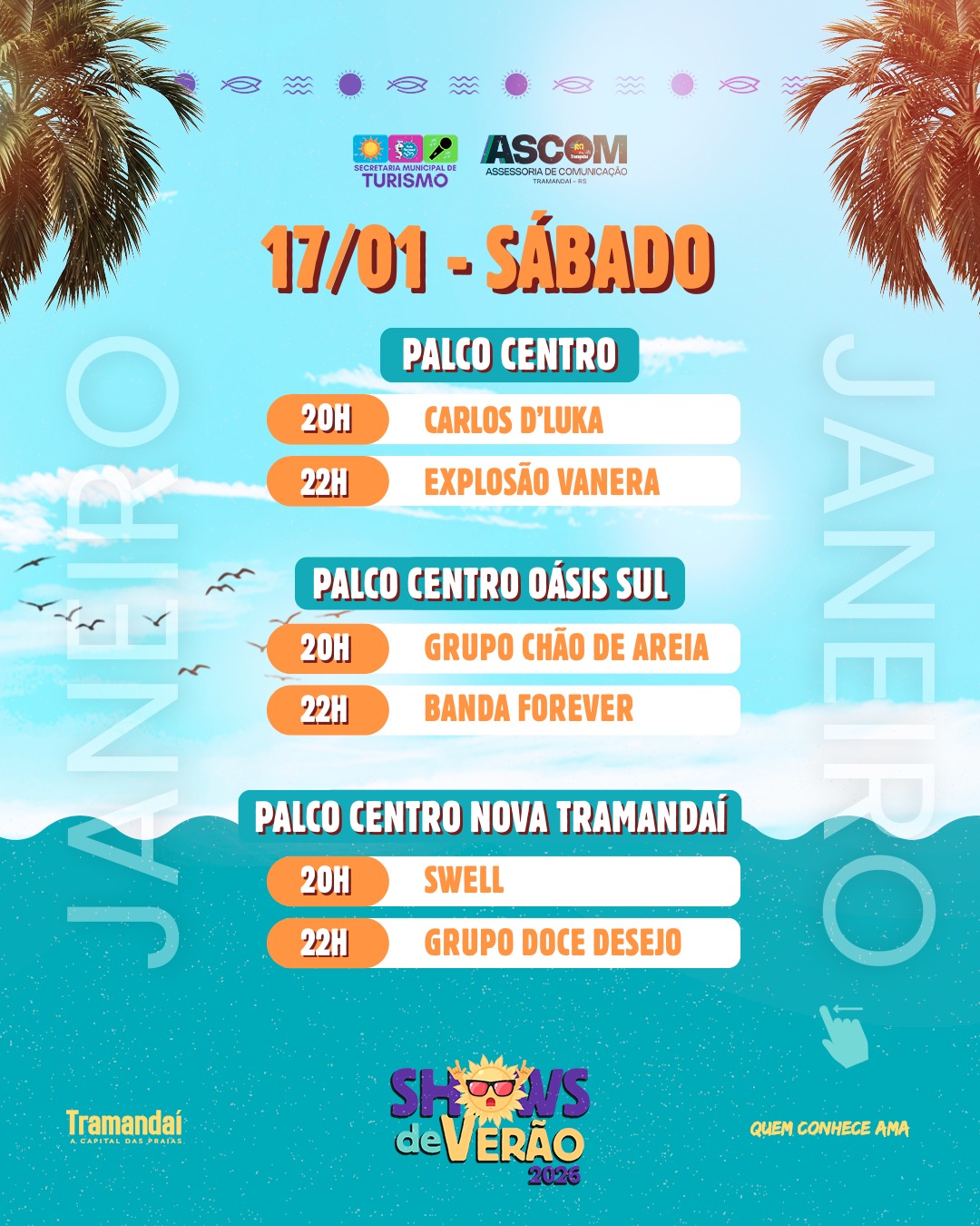 TRAMANDAÍ VIBRA AO SOM DOS SHOWS DE VERÃO! 