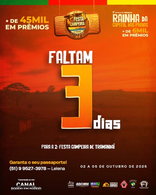 FALTAM 3 DIAS! 