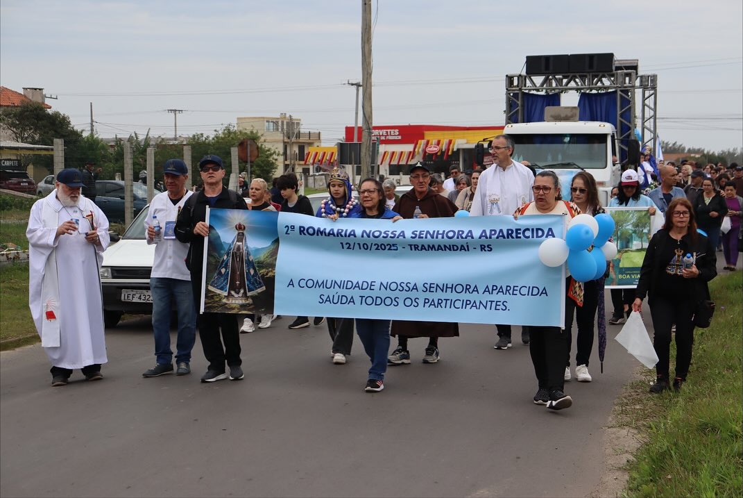 FÉ E DEVOÇÃO MARCAM A 2ª ROMARIA DE NOSSA SENHORA APARECIDA EM TRAMANDAÍ 