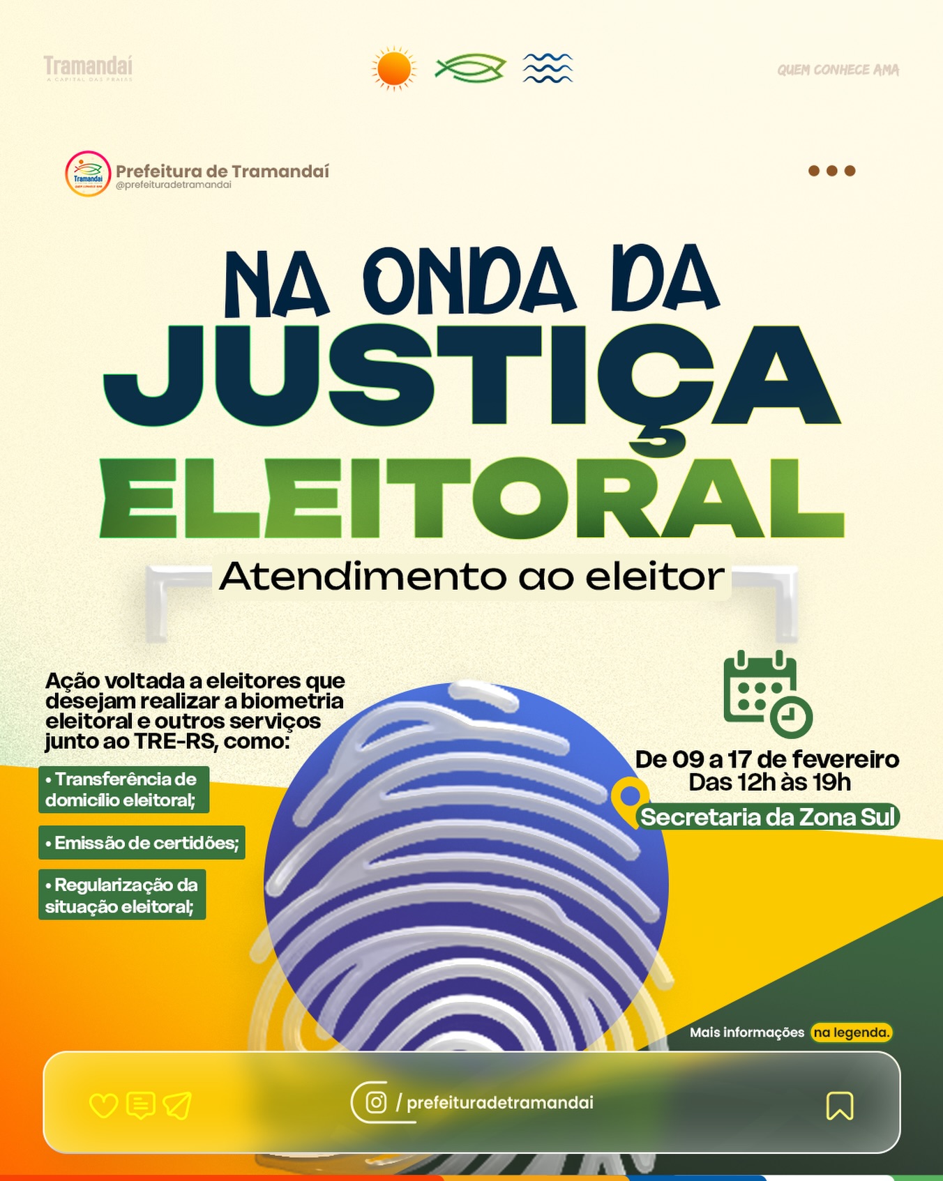 NA ONDA DA JUSTIÇA ELEITORAL: ATENDIMENTO AO ELEITOR EM TRAMANDAÍ