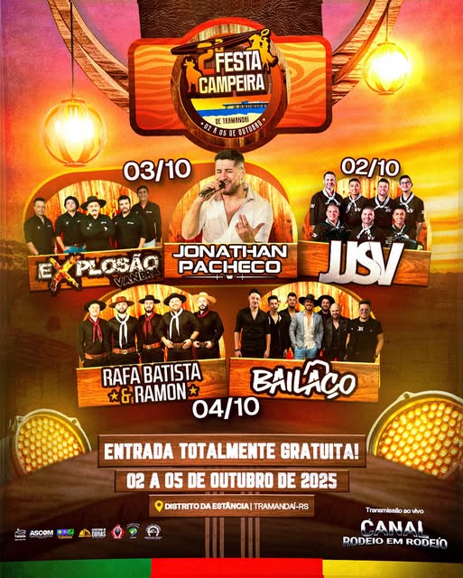 VEM AÍ A 2ª FESTA CAMPEIRA DE TRAMANDAÍ!
