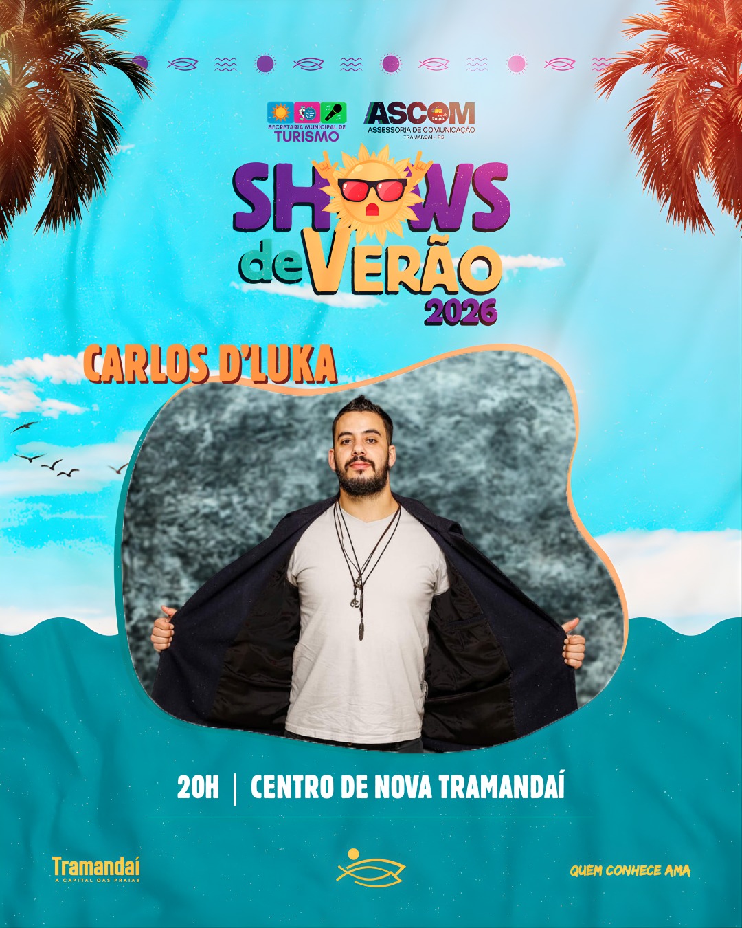 MAIS UM SÁBADO DE SHOWS DE VERÃO EM TRAMANDAÍ